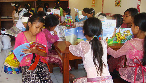 Reading at the Learning Center